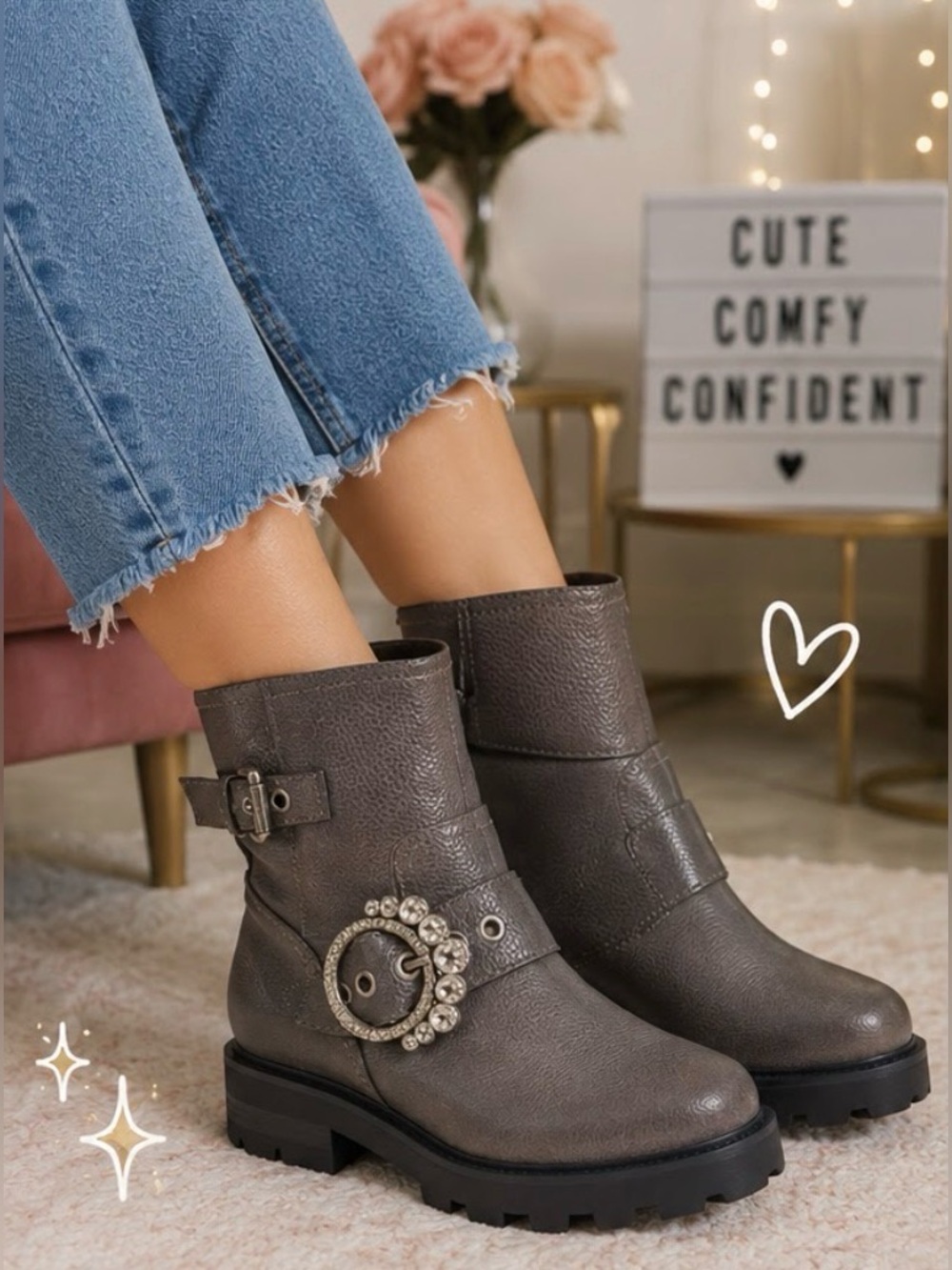 Karl Lagerfeld Paris Womens Marceau  Leather Ankle Boots Size 10 NWT IN BOX